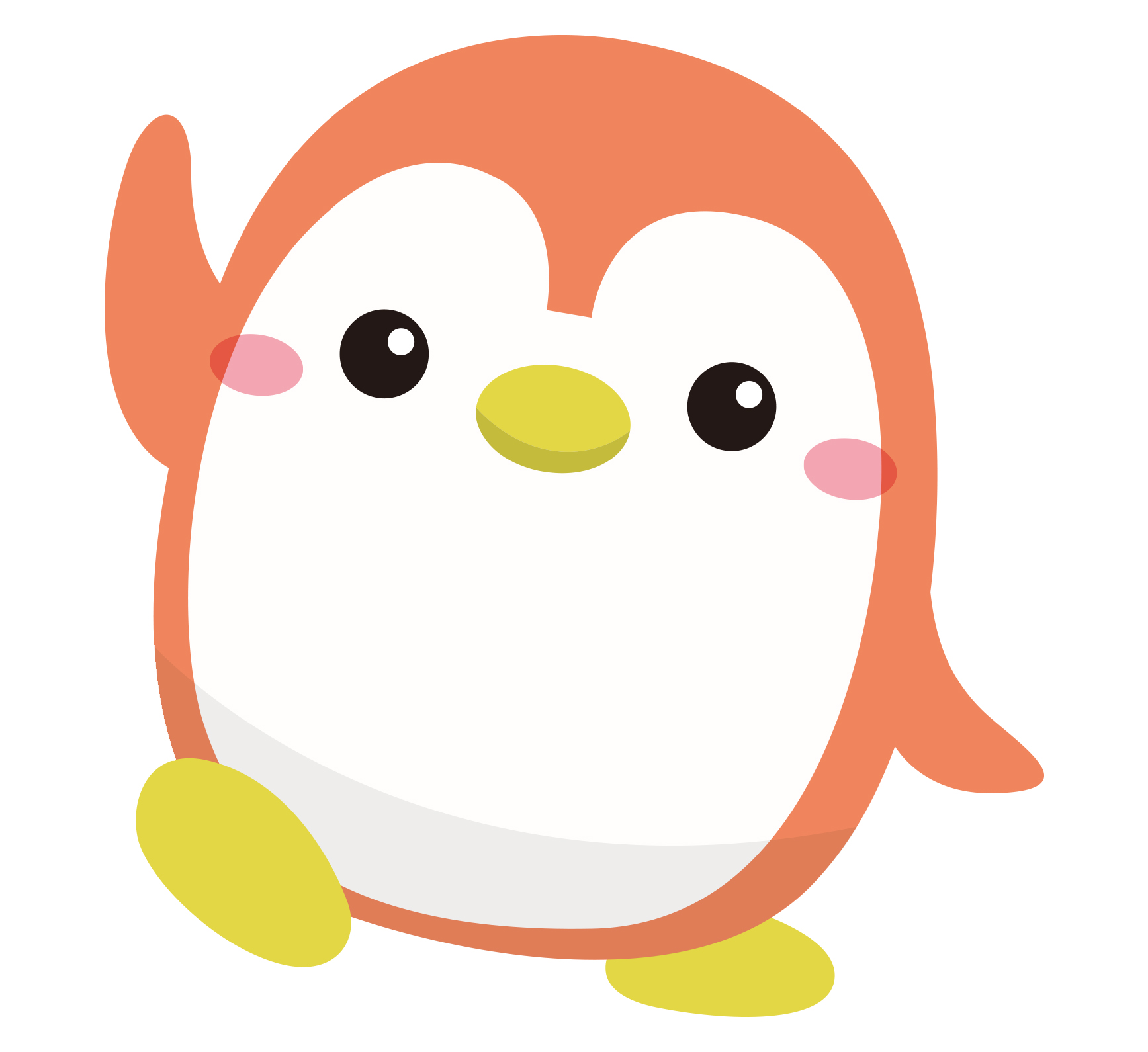 手を挙げるペンリィのキャラクター